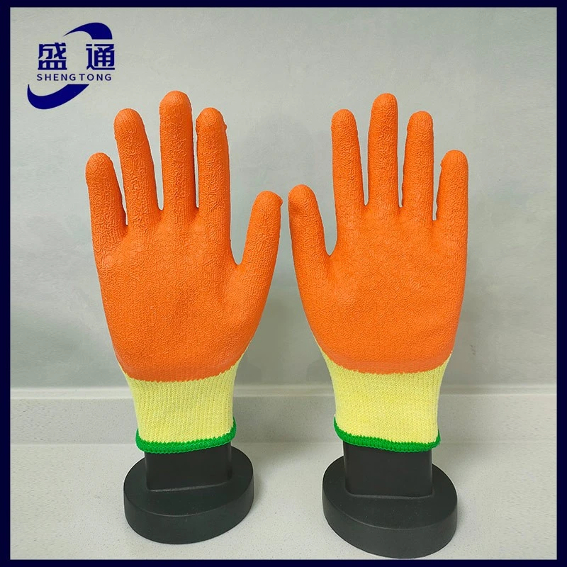 Yellow Cotton Orange Latex Coated Gloves price